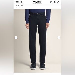 Zegna Men's Slim Fit Navy Jeans US 31